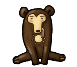 The Sun bear(No Lines) sticker #11236629