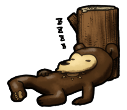 The Sun bear(No Lines) sticker #11236630