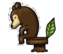 The Sun bear(No Lines) sticker #11236631