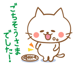 Cats talking by a respect language sticker #11236771