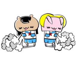 Sticker of KUMAKO and USAE sticker #11238029