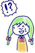 girls&cat sticker #11238491