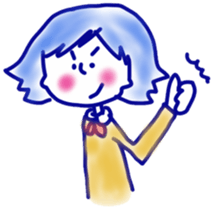 girls&cat sticker #11238509