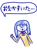 girls&cat sticker #11238511