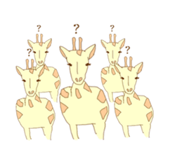 Giraffe of Kansai dialect sticker #11238619