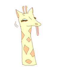 Giraffe of Kansai dialect sticker #11238620