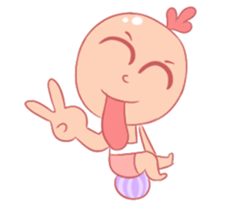 One Day of A Pink Baby sticker #11238839