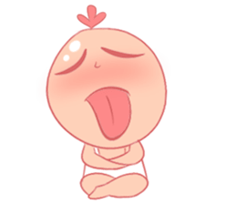 One Day of A Pink Baby sticker #11238857