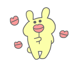 rainbow rabbits sticker #11239236