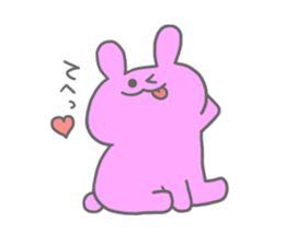 rainbow rabbits sticker #11239244