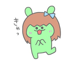 rainbow rabbits sticker #11239245