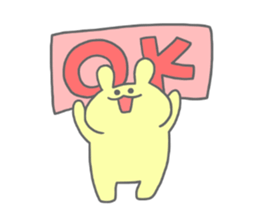 rainbow rabbits sticker #11239251