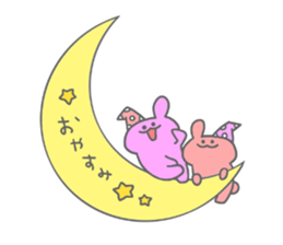 rainbow rabbits sticker #11239252