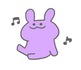rainbow rabbits sticker #11239256