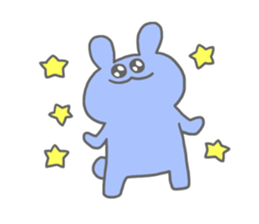 rainbow rabbits sticker #11239257