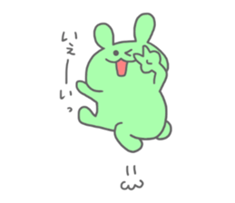 rainbow rabbits sticker #11239262