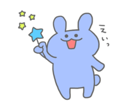 rainbow rabbits sticker #11239263