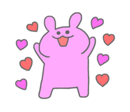 rainbow rabbits sticker #11239266