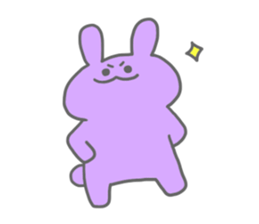 rainbow rabbits sticker #11239267