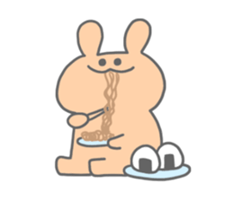 rainbow rabbits sticker #11239268