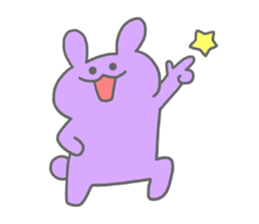 rainbow rabbits sticker #11239269