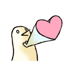 Birds Appeal in Silence -Heart Warming- sticker #11239877