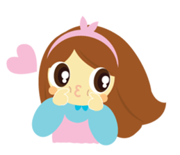 Pretty Cute Girl V.2 sticker #11240192