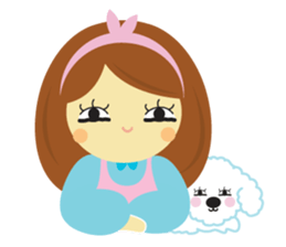 Pretty Cute Girl V.2 sticker #11240194