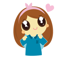 Pretty Cute Girl V.2 sticker #11240195