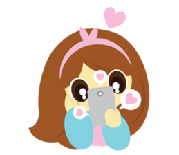 Pretty Cute Girl V.2 sticker #11240197