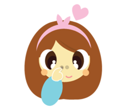 Pretty Cute Girl V.2 sticker #11240198