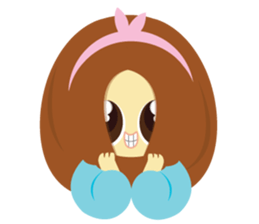 Pretty Cute Girl V.2 sticker #11240203