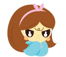 Pretty Cute Girl V.2 sticker #11240204