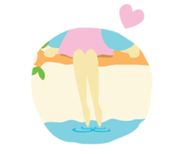 Pretty Cute Girl V.2 sticker #11240205