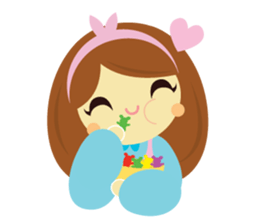 Pretty Cute Girl V.2 sticker #11240210