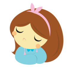 Pretty Cute Girl V.2 sticker #11240220