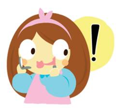 Pretty Cute Girl V.2 sticker #11240222