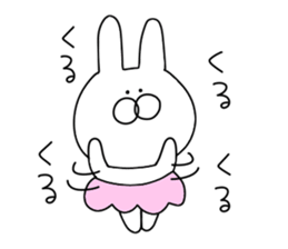 Rabbit to say from the top sticker #11240755