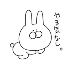 Rabbit to say from the top sticker #11240761