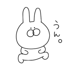 Rabbit to say from the top sticker #11240764