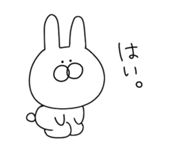 Rabbit to say from the top sticker #11240775