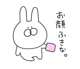 Rabbit to say from the top sticker #11240776