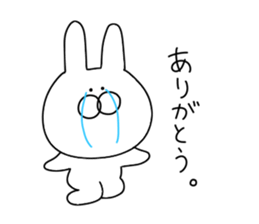 Rabbit to say from the top sticker #11240778