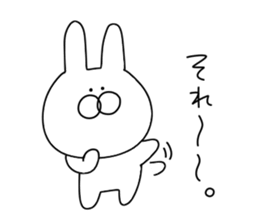 Rabbit to say from the top sticker #11240783