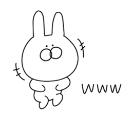 Rabbit to say from the top sticker #11240784