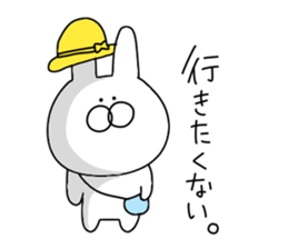 Rabbit to say from the top sticker #11240787