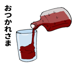 Grilled meat sauce sticker #11241518