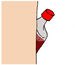 Grilled meat sauce sticker #11241530