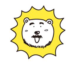 Hey!Beard Bear!2 sticker #11241592