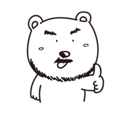 Hey!Beard Bear!2 sticker #11241597
